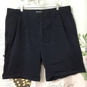 Bolle Golf Shorts Mens Size 42 Navy Blue Pleated Casual